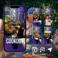 Customizable Cookout Video Template: Display, E-Invite (Digital Download) Simply Edit, Gourmet Spread