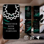 Customisable Islamic Wedding Invitation Video Template: Green & White, E-Invite (Digital Download) Simply Edit, Impress Family