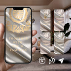 Customisable Indian Wedding Invitation Video Template: White & Gold, E-Invite (Digital Download) Simply Edit, Impress Family