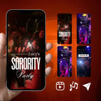 Customizable Party Video Template: Frat House, E-Invite (Digital Download) Simply Edit, Weekend Hype
