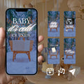Customizable Baby Shower Video Template: Winter, E-Invite (Digital Download) Simply Edit, Celebrate New-born