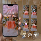 Customizable Baby Shower Video Template: Little Snowflake Girl, E-Invite (Digital Download) Simply Edit, Welcome Girl