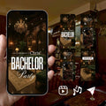 Customizable Bachelor Party Video Template: Vintage, E-Invite (Digital Download) Simply Edit, Turn Heads