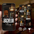 Customizable Bachelor Party Video Template: Lounge, E-Invite (Digital Download) Simply Edit, Absolute Class