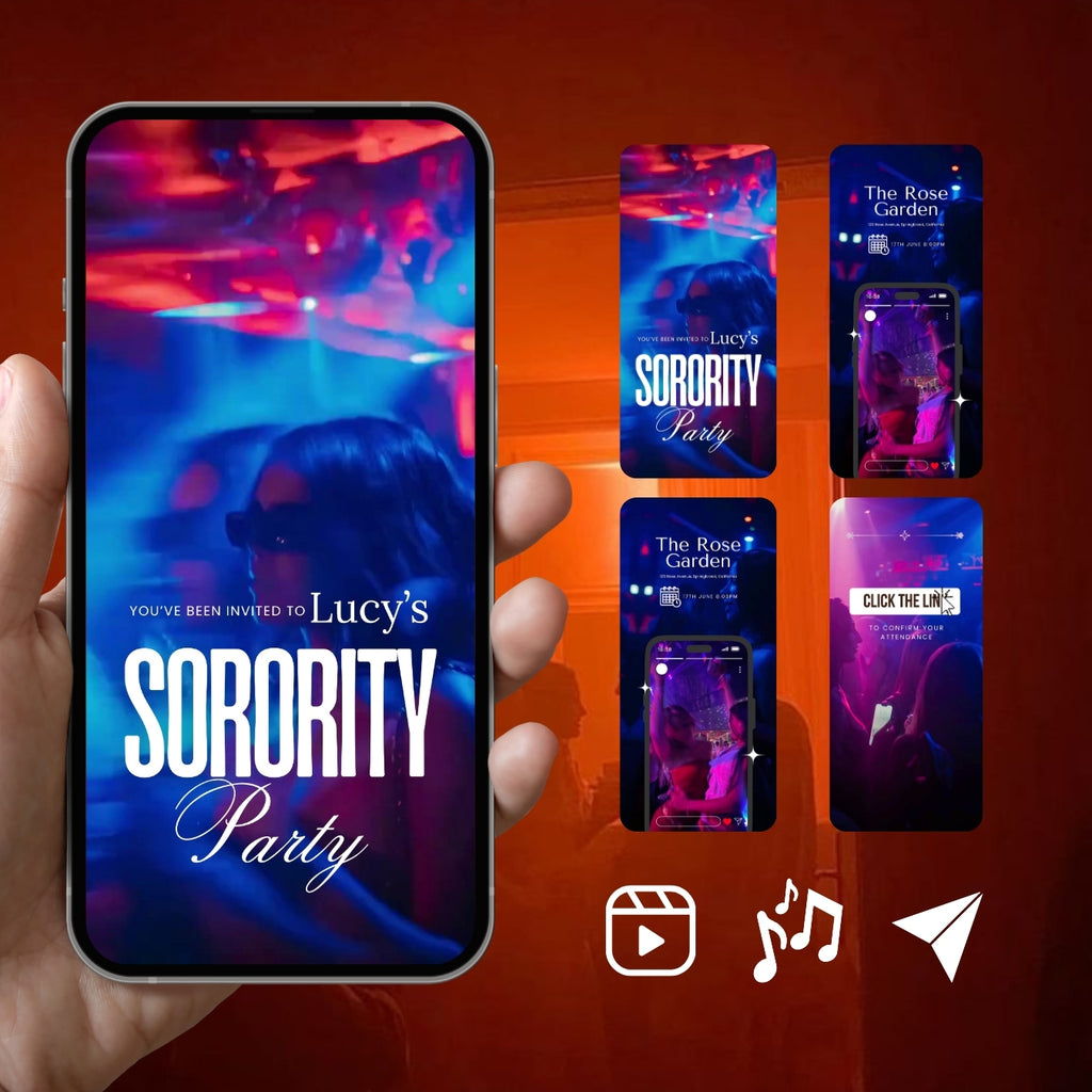 Customizable Party Video Template: Wild, E-Invite (Digital Download) Simply Edit, Unmissable Night
