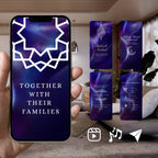 Customisable Islamic Wedding Invitation Video Template: Blue & White, E-Invite (Digital Download) Simply Edit, Impress Family
