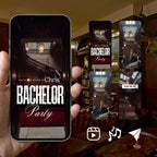 Customizable Bachelor Party Video Template: Grande, E-Invite (Digital Download) Simply Edit, Build Hype