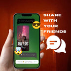 Customizable Party Video Template: New Years, E-Invite (Digital Download) Simply Edit, NYE Hype