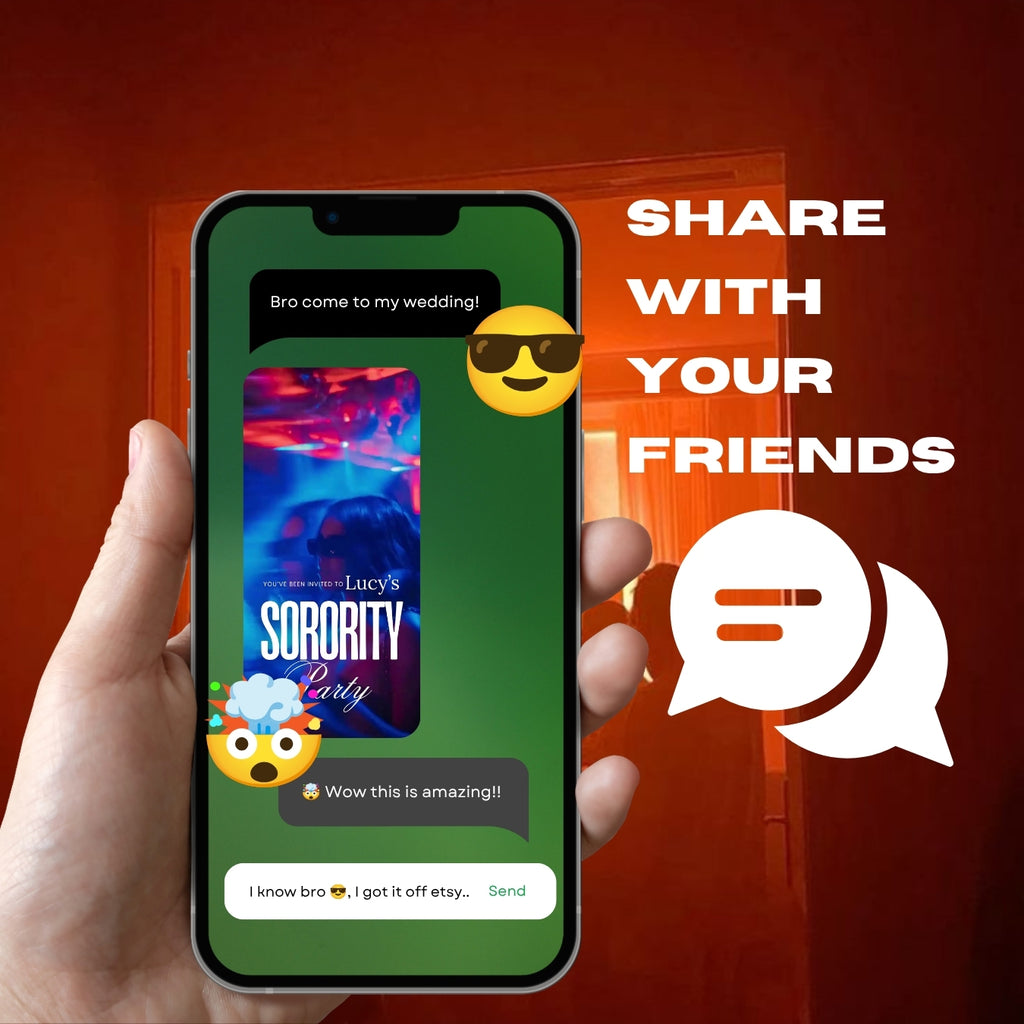 Customizable Party Video Template: Wild, E-Invite (Digital Download) Simply Edit, Unmissable Night