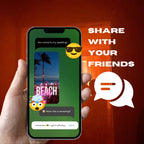 Customizable Party Video Template: Pink Beach, E-Invite (Digital Download) Simply Edit, Trendy Aesthetic