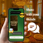 Customizable Thanksgiving Video Template: Sparkles, E-Invite (Digital Download) Simply Edit, Holiday Cheer