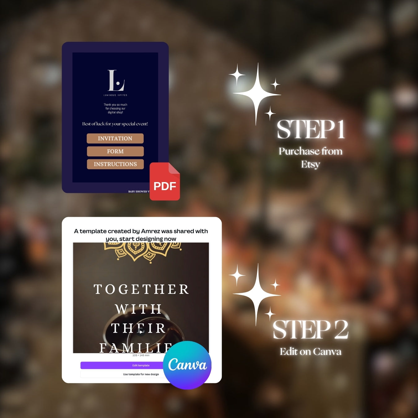 Customizable Adult Birthday Video Template: Red Wine, E-Invite (Digital Download) Simply Edit, Absolute Class