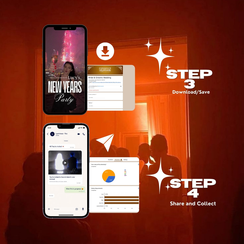 Customizable Party Video Template: New Years, E-Invite (Digital Download) Simply Edit, NYE Hype