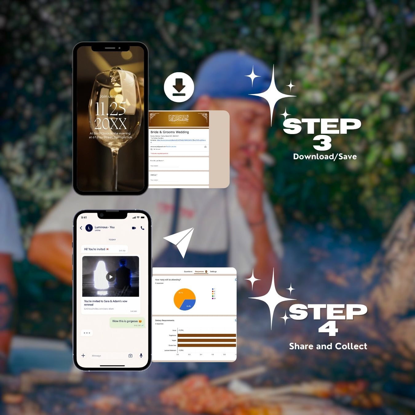 Customizable Cookout Video Template: Grill, E-Invite (Digital Download) Simply Edit, Fire Backyard