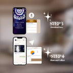 App steps for Customisable Indian Wedding Invitation Video Template: Blue & White