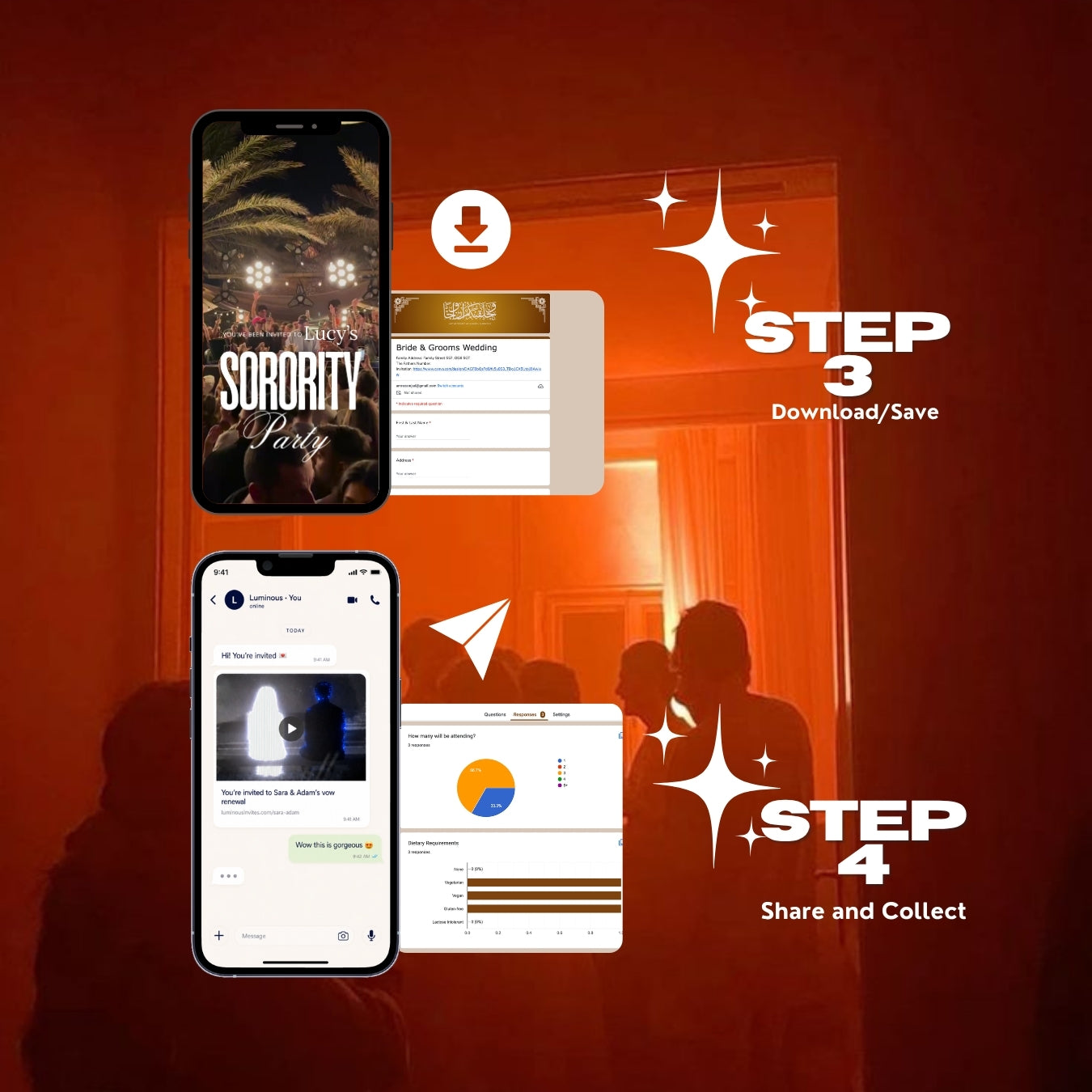 Customizable Party Video Template: Outdoor, E-Invite (Digital Download) Simply Edit, Festival Vibes