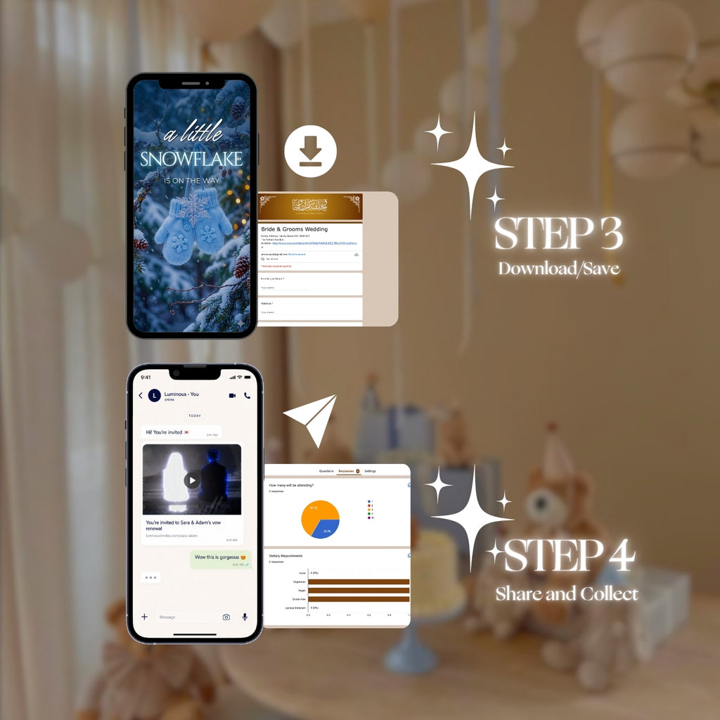 Customizable Baby Shower Video Template: Little Snowflake Boy, E-Invite (Digital Download) Simply Edit, Welcome Boy