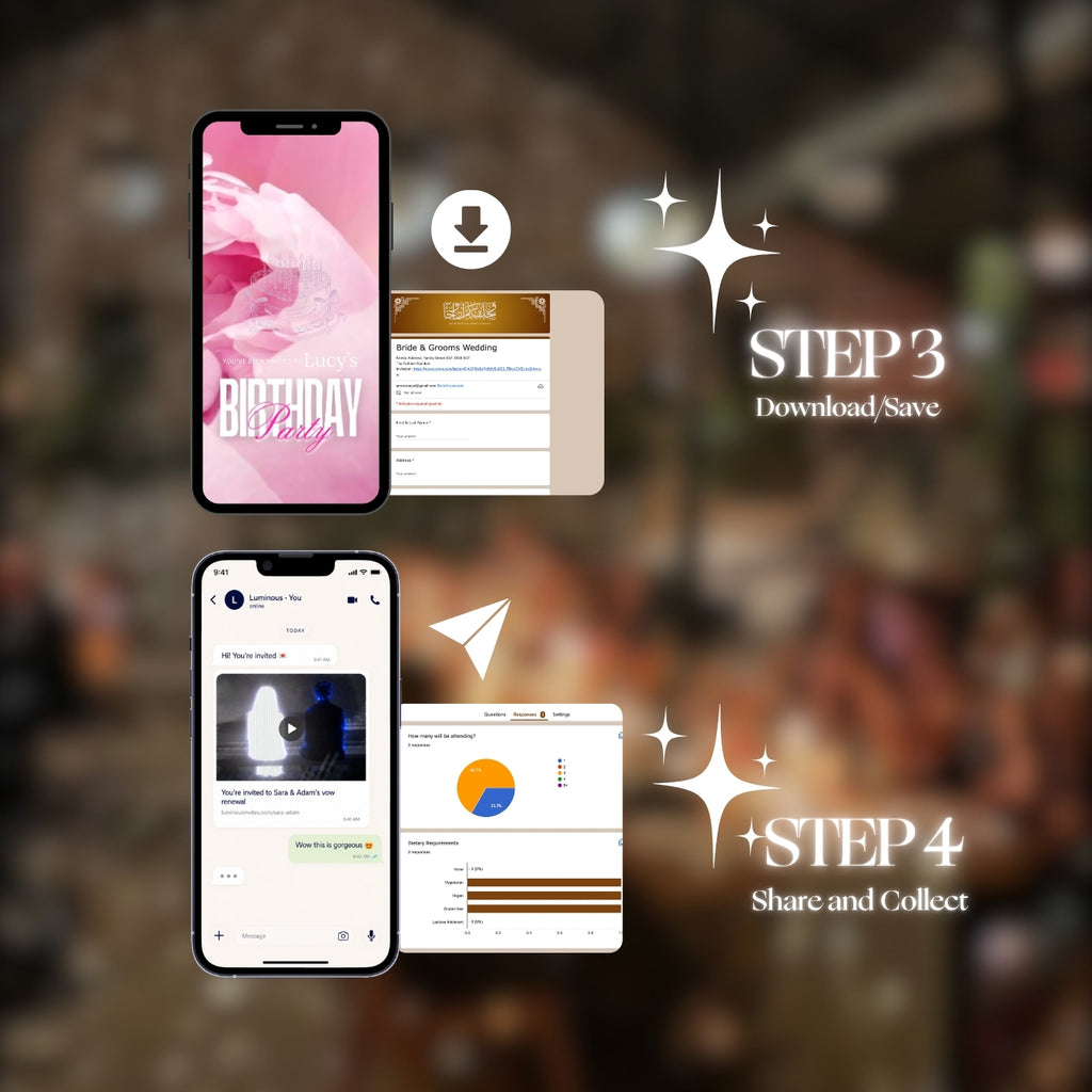 Customizable Adult Birthday Video Template: Pink Rosey, E-Invite (Digital Download) Simply Edit, Turn Heads