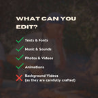 Customizable Cookout Video Template: Display, E-Invite (Digital Download) Simply Edit, Gourmet Spread