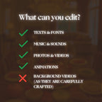 Customizable Thanksgiving Video Template: Wineglass, E-Invite (Digital Download) Simply Edit, Warm Vibes
