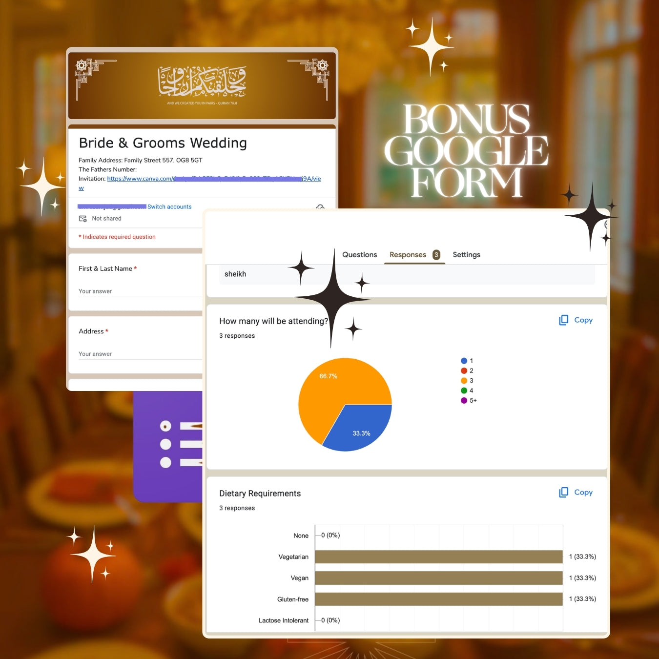 Customizable Thanksgiving Video Template: Golden, E-Invite (Digital Download) Simply Edit, Autumn Elegance