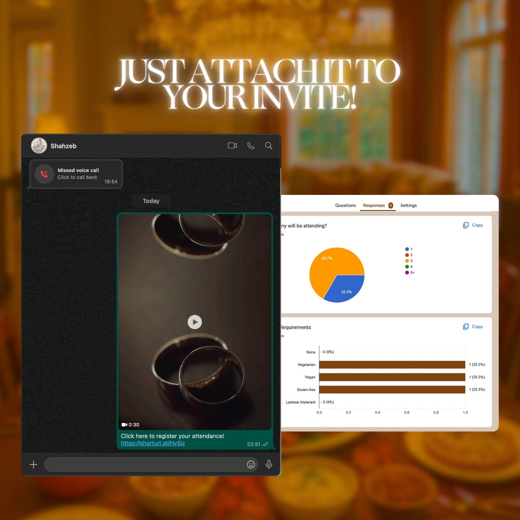 Customizable Thanksgiving Video Template: Feast, E-Invite (Digital Download) Simply Edit, Gather Family