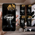 Smartphone displaying Customizable Western Wedding Invitation Video Template: Bride