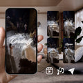 Smartphone displaying Customizable Western Wedding Invitation Video Template: Smokey