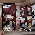 Smartphone displaying Customizable Western Wedding Invitation Video Template: Wedding Dance