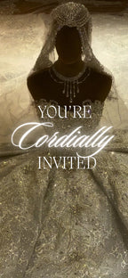 Customizable Western Wedding Invitation Video Template: Silver Dress, E-Invite (Digital Download) Simply Edit, Impress Family