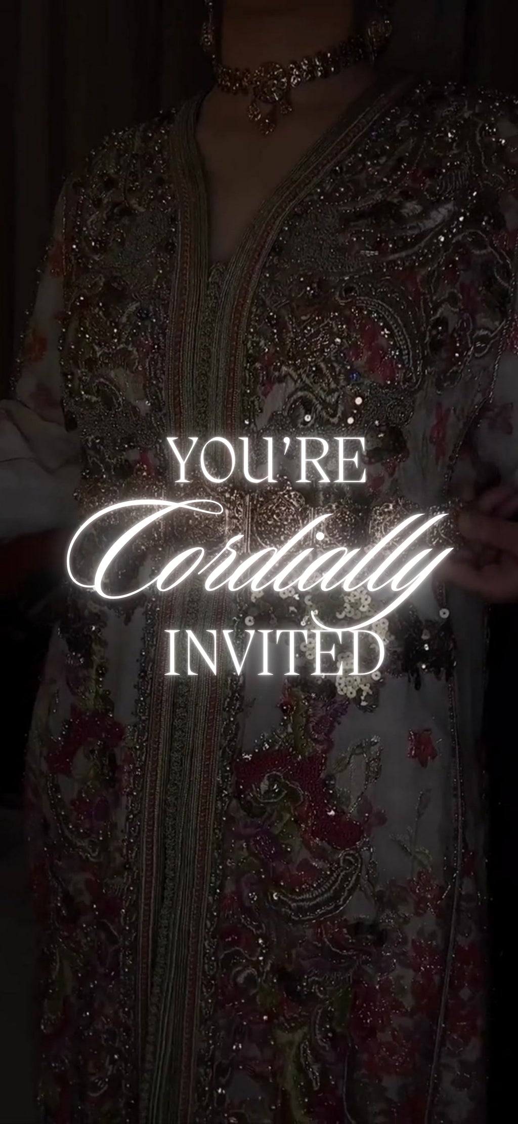 Customizable Arab Wedding Invitation Video Template: North African, E-Invite (Digital Download) Simply Edit, Impress Family