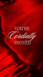 Customizable Anniversary Invitation Video Template: Red, E-Invite (Digital Download) Simply Edit, Celebrate Love