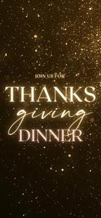 Customizable Thanksgiving Video Template: Sparkles, E-Invite (Digital Download) Simply Edit, Holiday Cheer