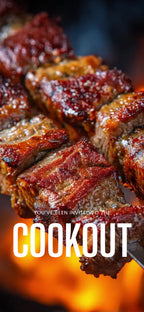 Customizable Cookout Video Template: Skewer, E-Invite (Digital Download) Simply Edit, Foodie Hype