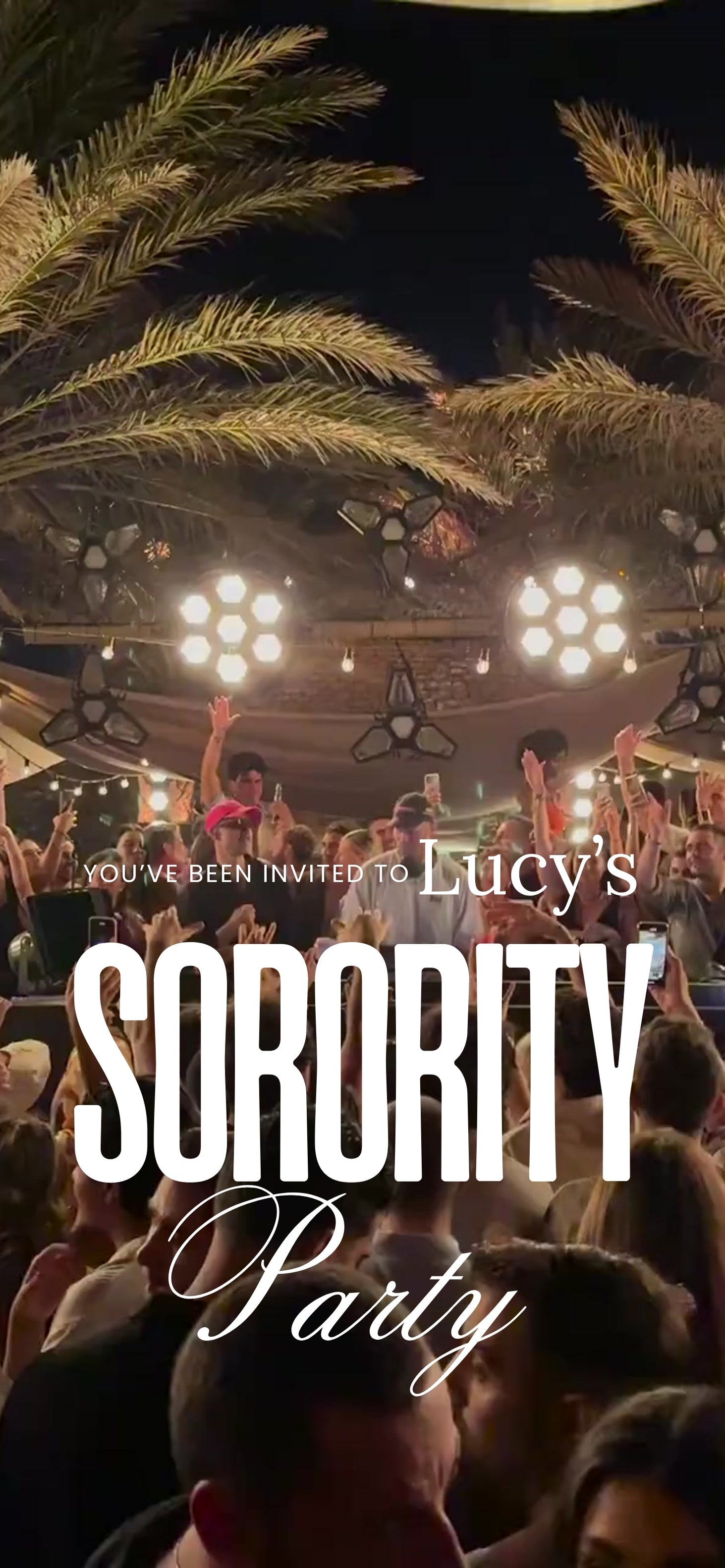 Customizable Party Video Template: Outdoor, E-Invite (Digital Download) Simply Edit, Festival Vibes