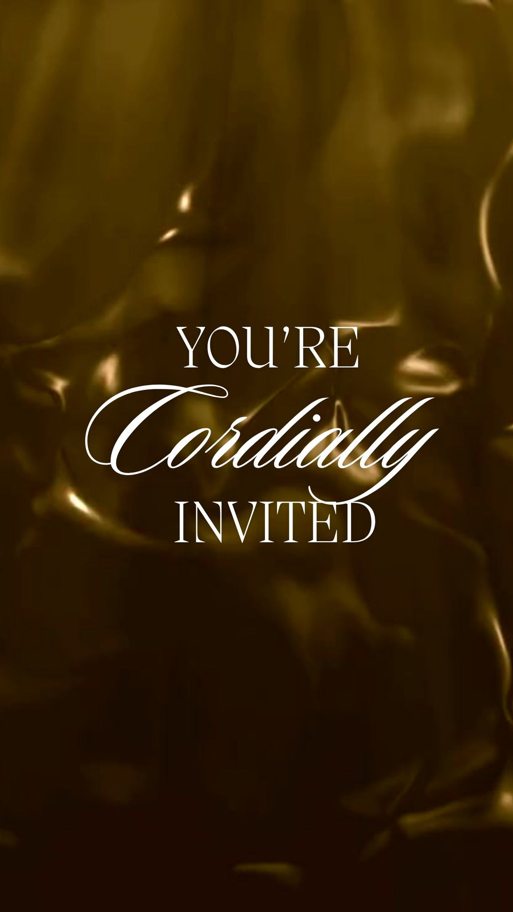 Customizable Anniversary Invitation Video Template: Gold, E-Invite (Digital Download) Simply Edit, Impress Family