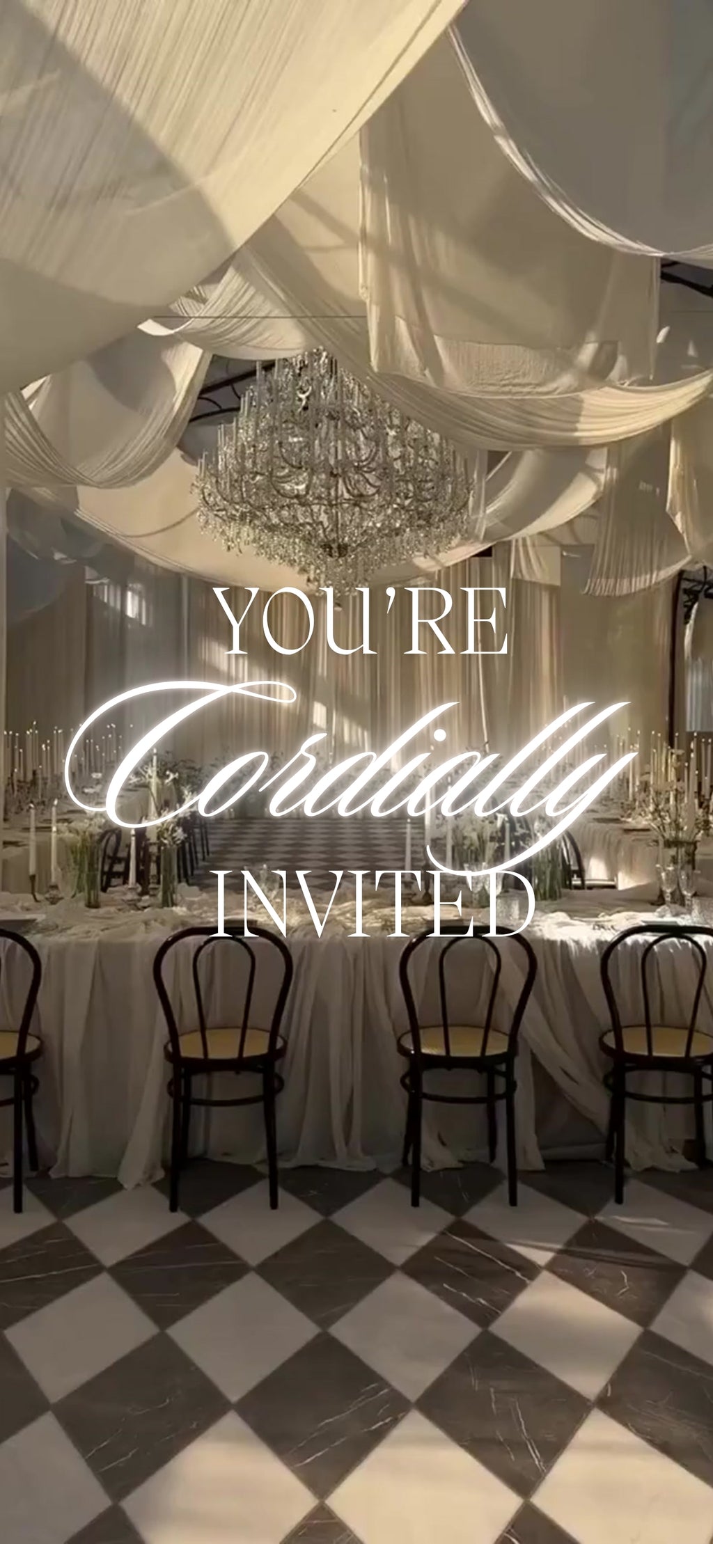 Customizable Western Wedding Invitation Video Template: Fancy Wedding, E-Invite (Digital Download) Simply Edit, Impress Family