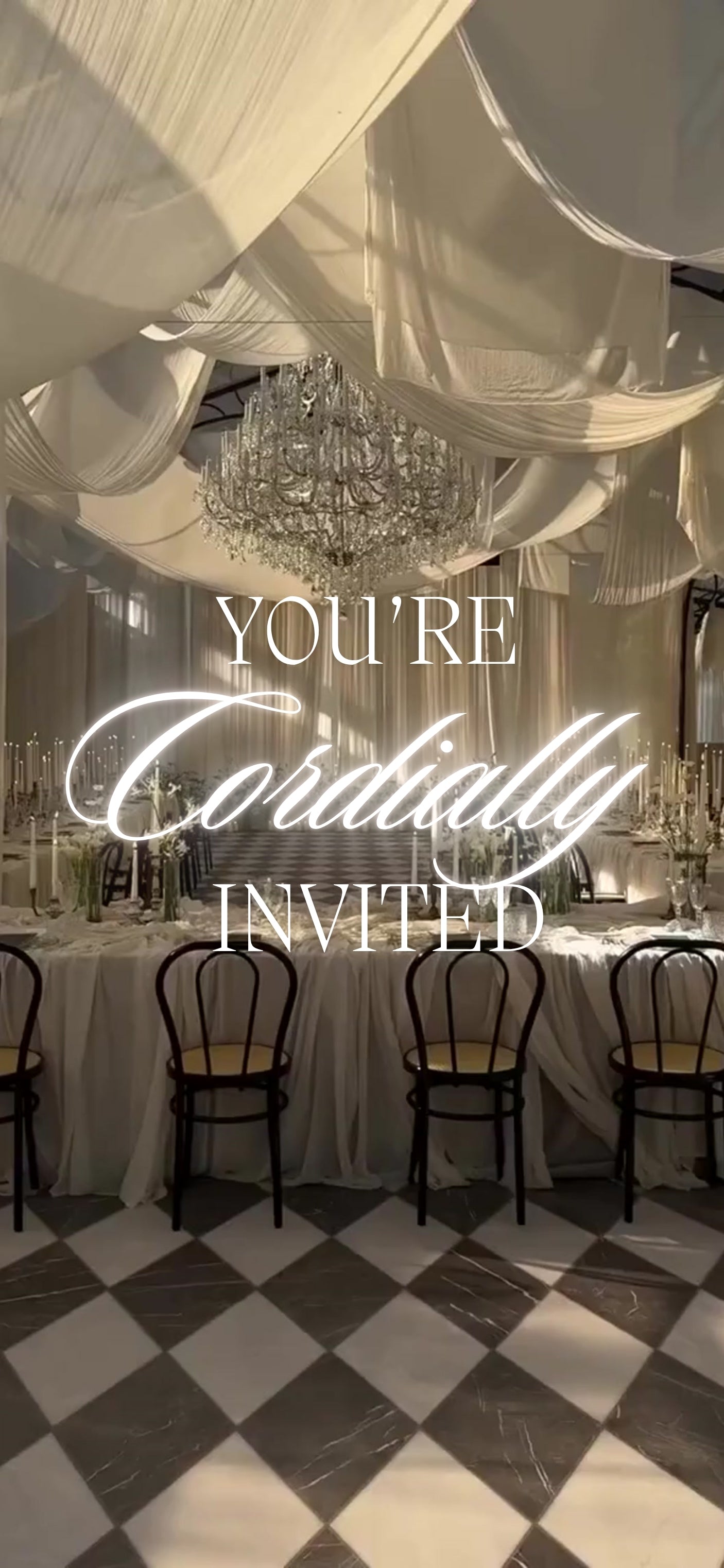 Customizable Western Wedding Invitation Video Template: Fancy Wedding, E-Invite (Digital Download) Simply Edit, Impress Family