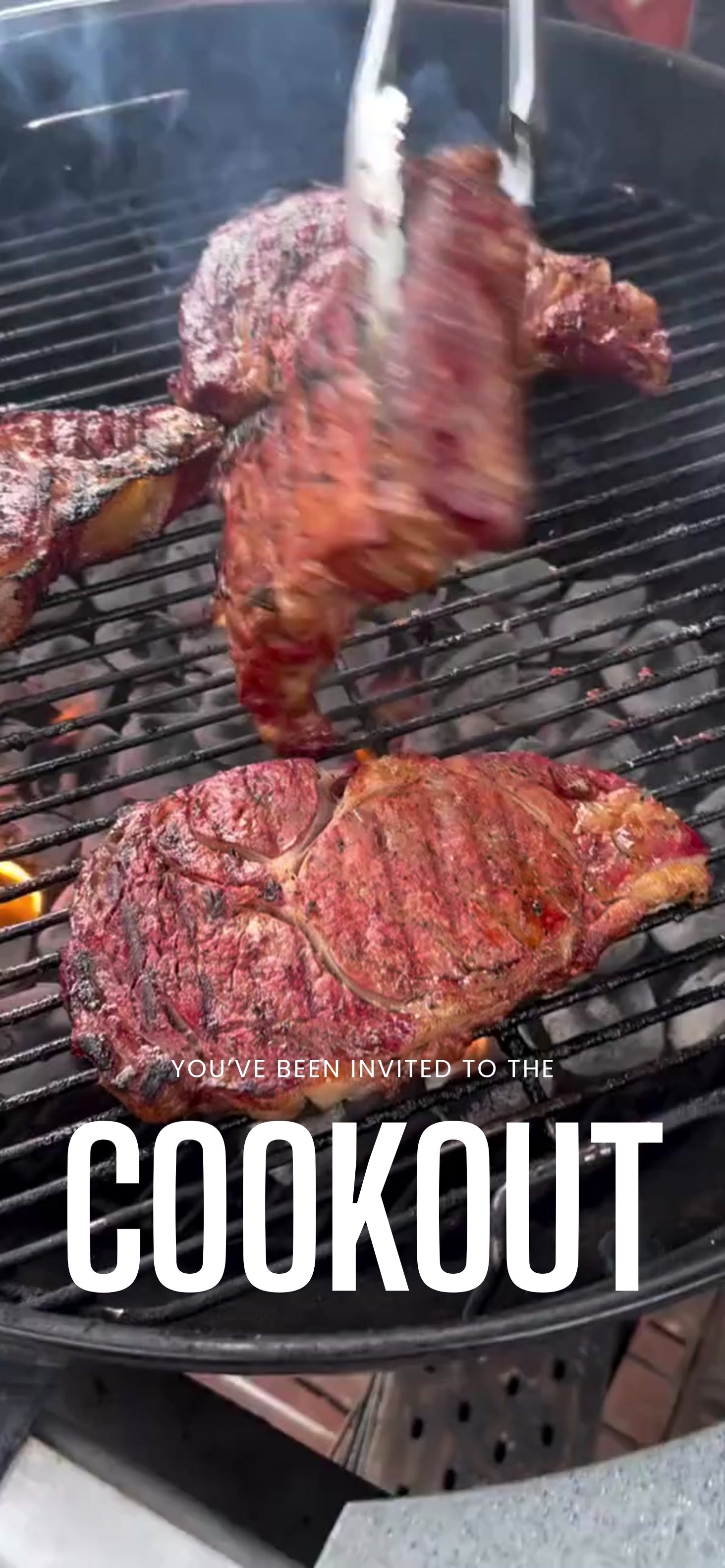 Customizable Cookout Video Template: Sizzle, E-Invite (Digital Download) Simply Edit, Sizzle Summer