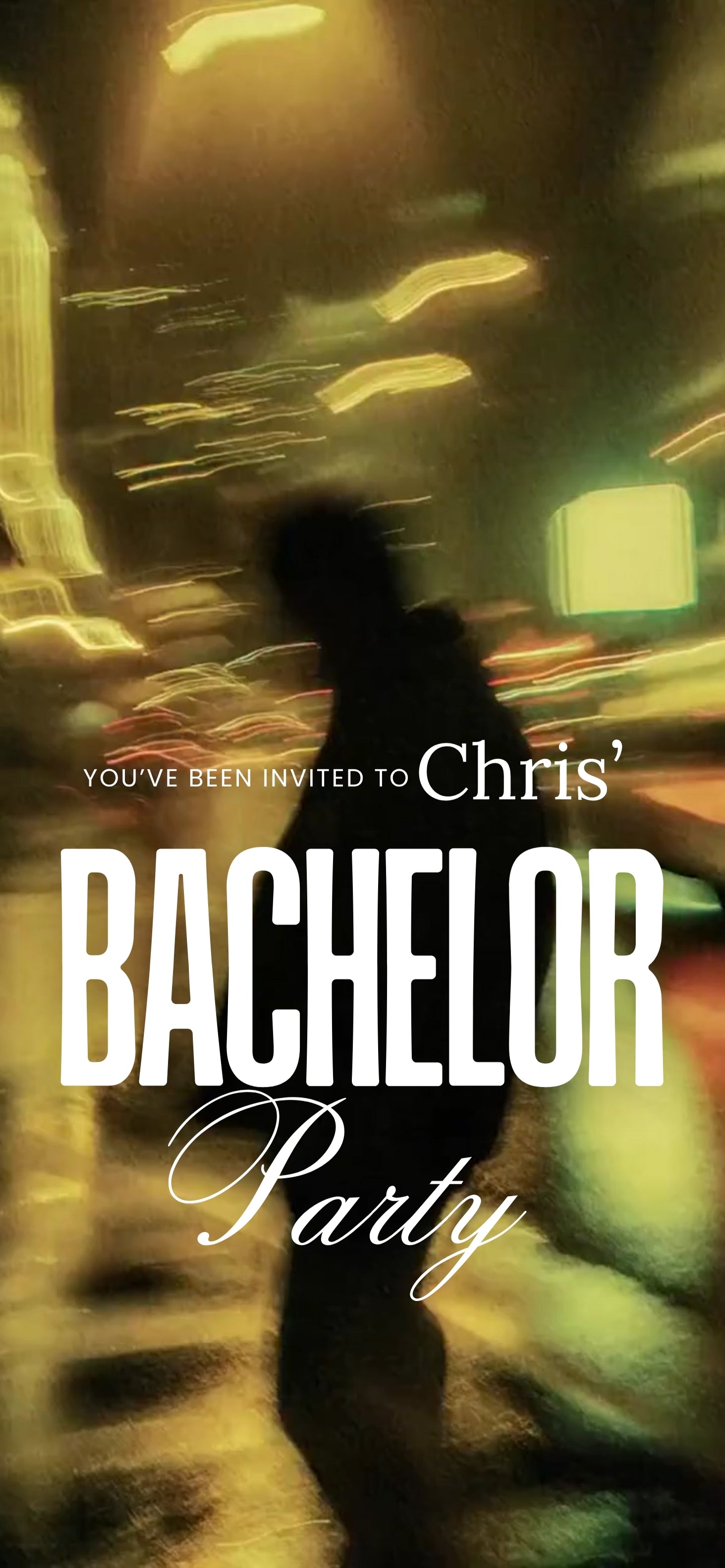Customizable Bachelor Party Video Template: Lads Night, E-Invite (Digital Download) Simply Edit, Assemble Crew