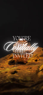 Customizable Western Wedding Invitation Video Template: Gold Ring, E-Invite (Digital Download) Simply Edit, Celebrate Love