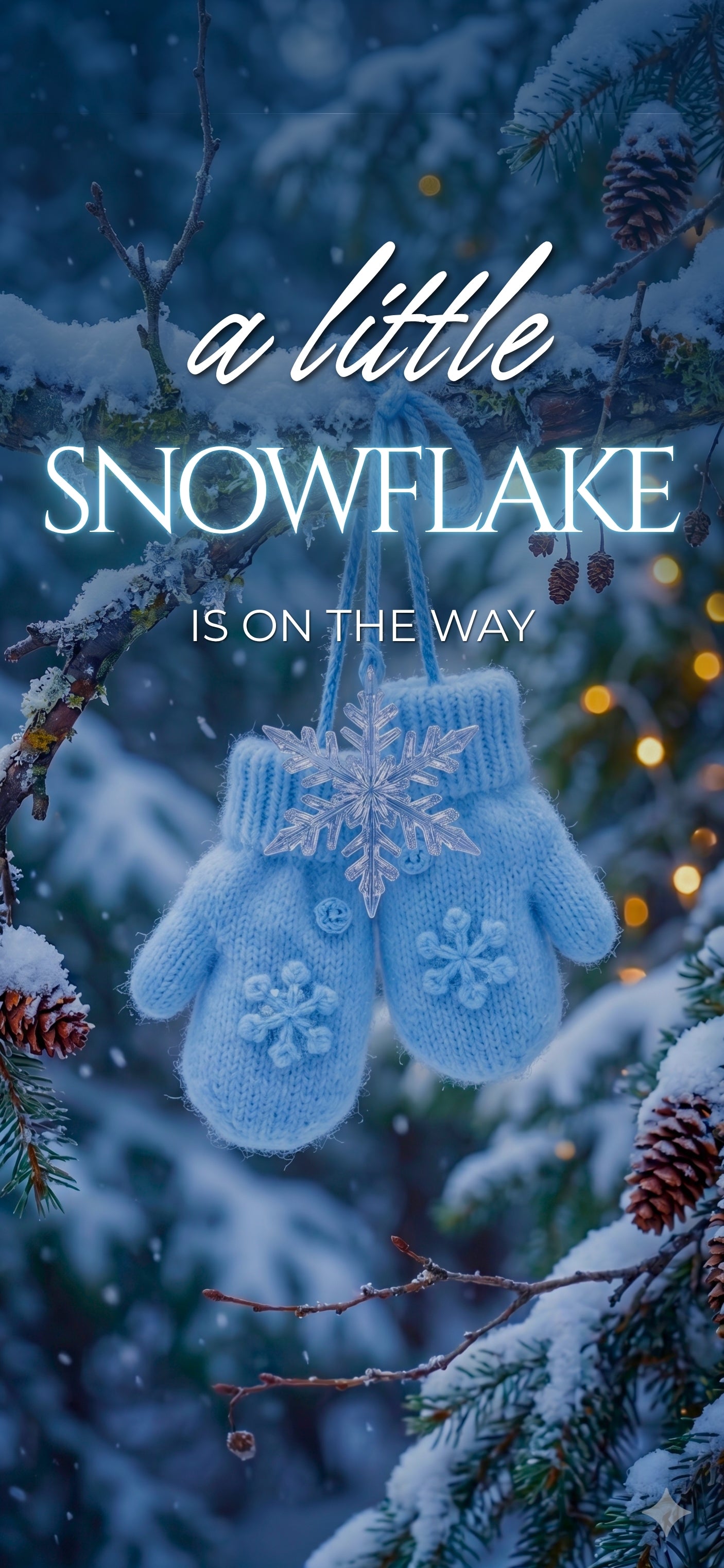 Customizable Baby Shower Video Template: Little Snowflake Boy, E-Invite (Digital Download) Simply Edit, Welcome Boy