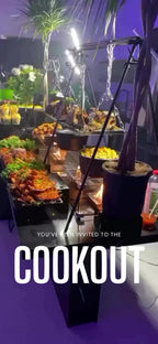 Customizable Cookout Video Template: Display, E-Invite (Digital Download) Simply Edit, Gourmet Spread