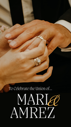 Customizable Western Wedding Invitation Video: Married Hands, E-Invite (Digital Download) Simply Edit, Impress Family