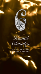 Customisable Indian Wedding Invitation Video Template: Gold & White, E-Invite (Digital Download) Simply Edit, Impress Family