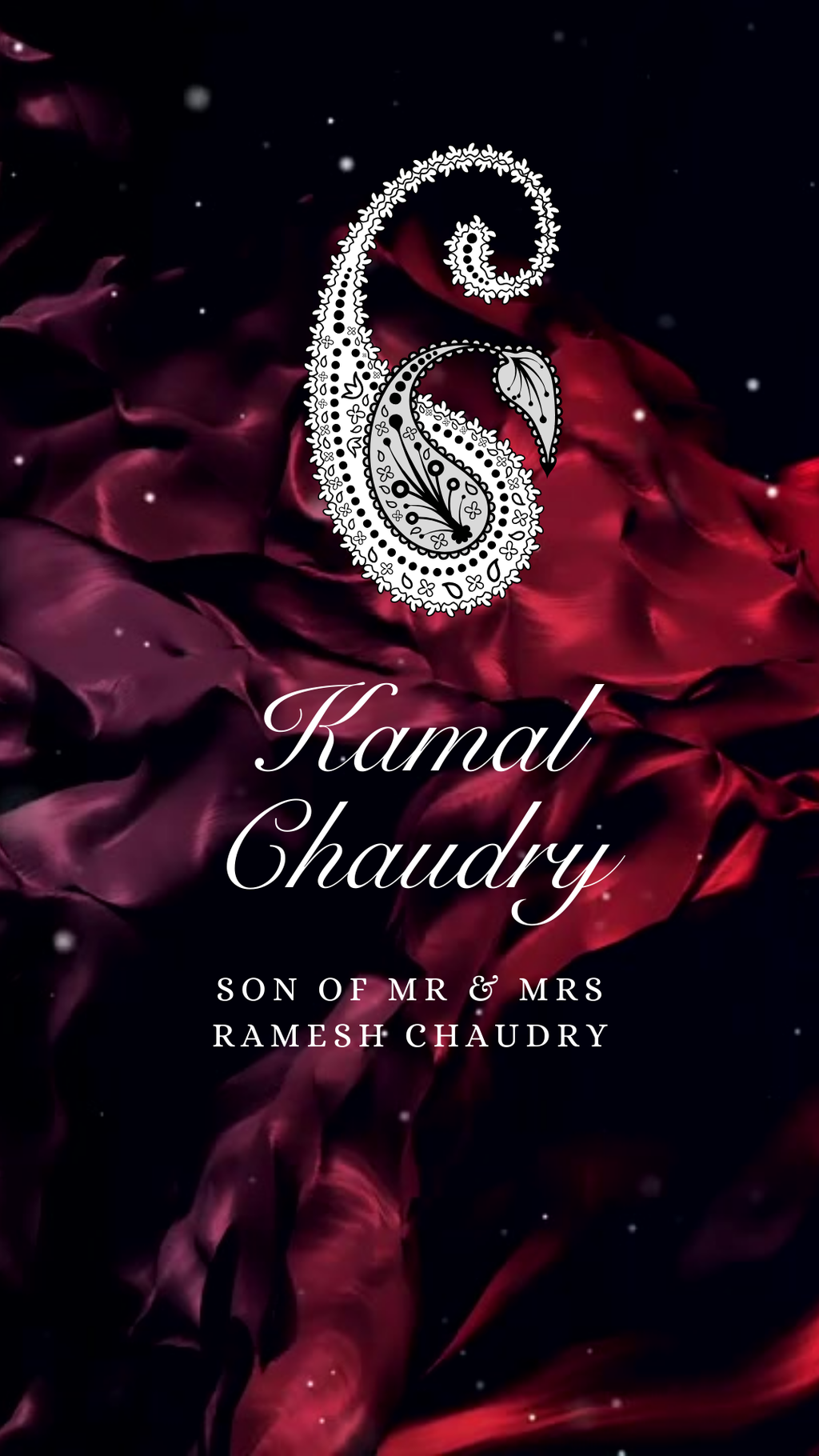 Customisable Indian Wedding Invitation Video Template: Purple Sparkle, E-Invite (Digital Download) Simply Edit, Impress Family