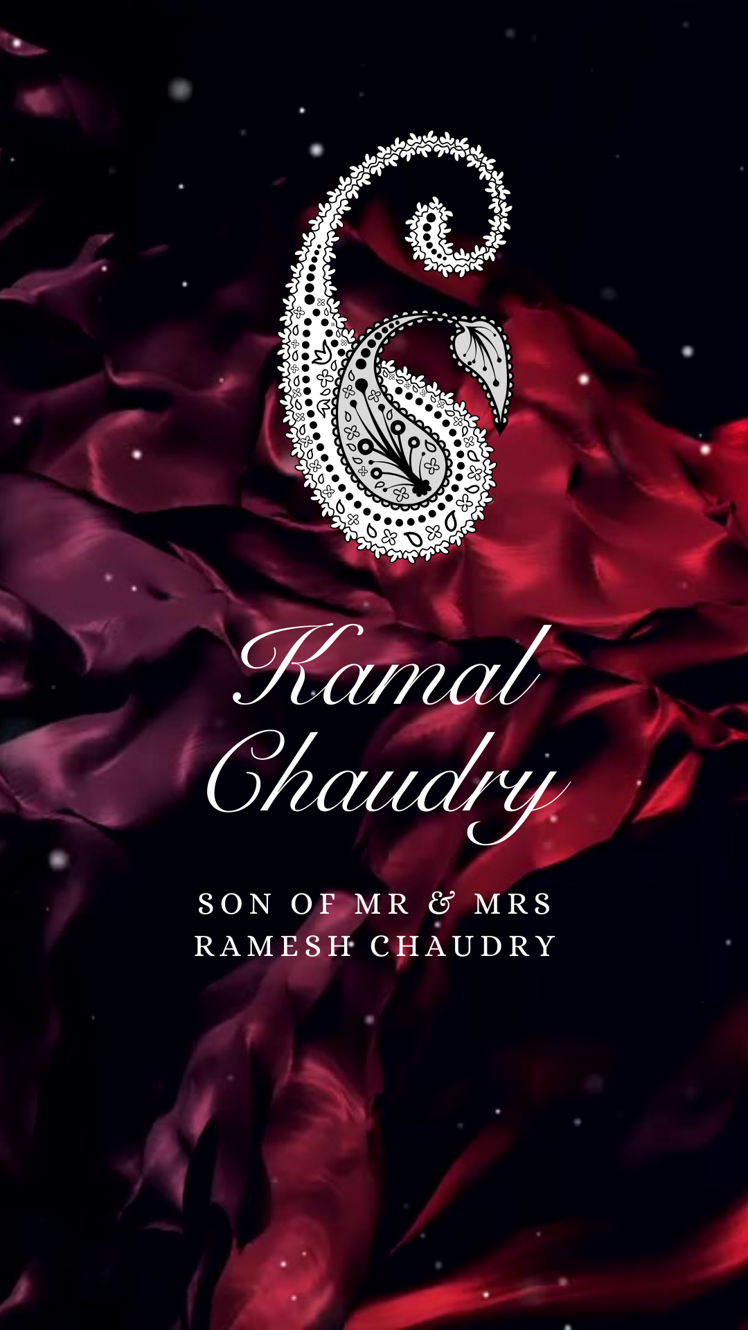 Customisable Indian Wedding Invitation Video Template: Purple Sparkle, E-Invite (Digital Download) Simply Edit, Impress Family