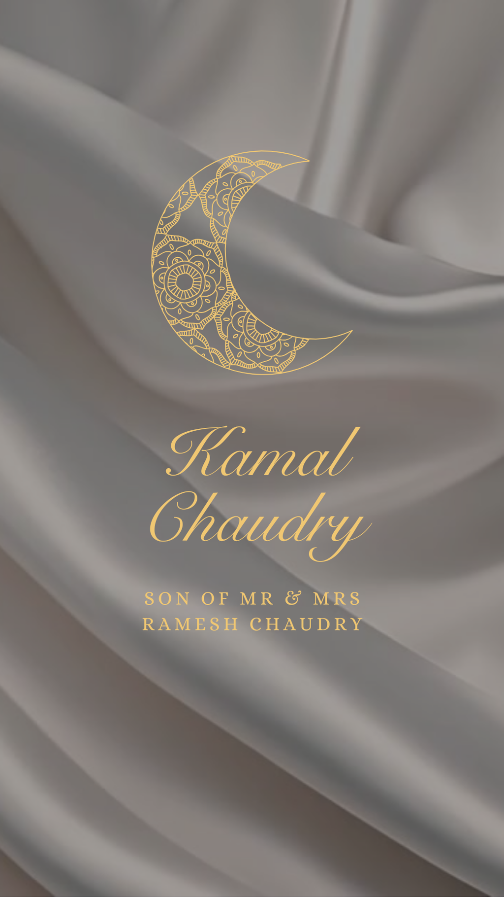 Customisable Indian Wedding Invitation Video Template: White & Gold, E-Invite (Digital Download) Simply Edit, Impress Family