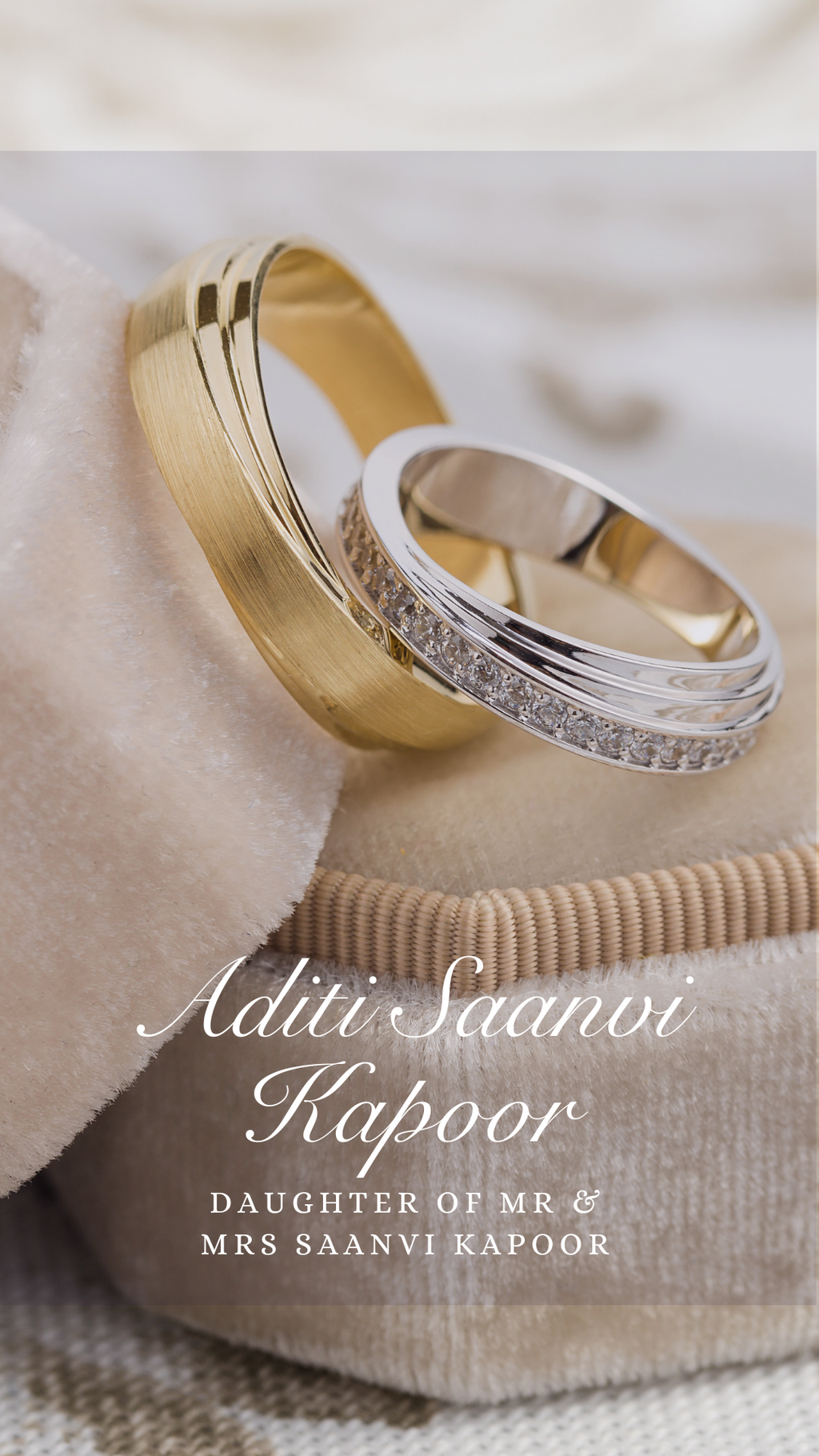 Customisable Indian Wedding Invitation Video Template: Modern White, E-Invite (Digital Download) Simply Edit, Impress Family