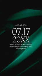 Customizable Western Wedding Invitation Video: Green & White, E-Invite (Digital Download) Simply Edit, Impress Family
